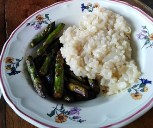 Lundi : risotto – asperges