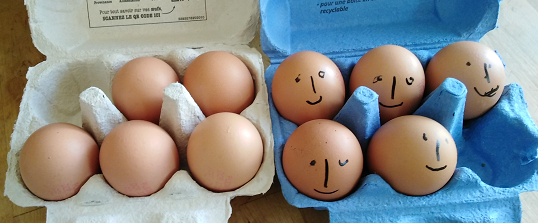 Les œufs ….