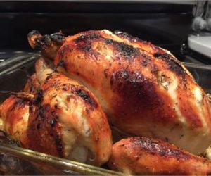 Poulet au four