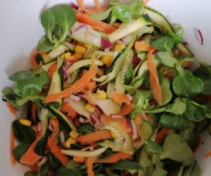 Salade aux courgettes crues