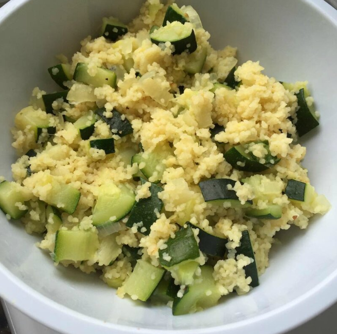 Courgettes à la semoule