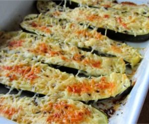 Courgettes au fromage