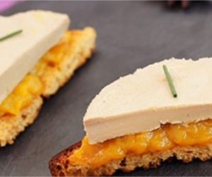 Bouchées de foie gras, mangue et pain d’épices