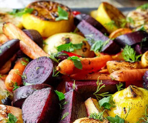 Légumes rôtis au four