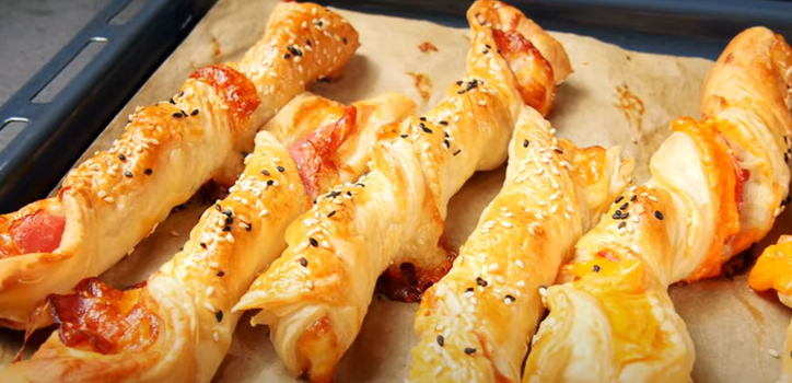 Torsades au bacon à la pâte feuilletée