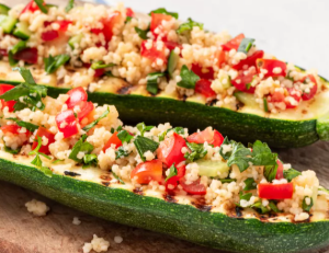 Courgettes farcies végétariennes