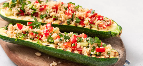 Courgettes farcies végétariennes