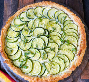 Tarte aux courgettes