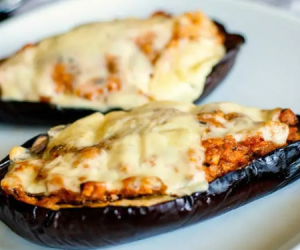 Aubergines farcies végétariennes