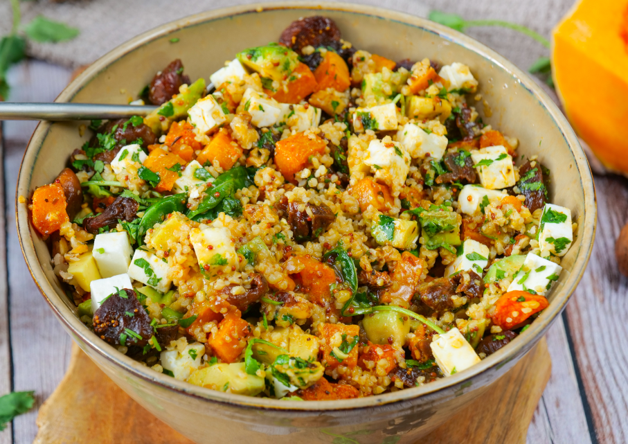 Salade tiède butternut-boulgour