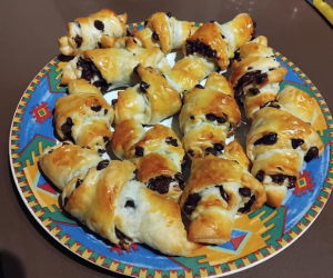 Feuilletés aux pépites de chocolat