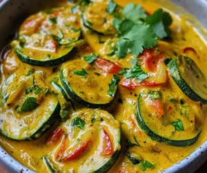 Courgettes au lait de coco