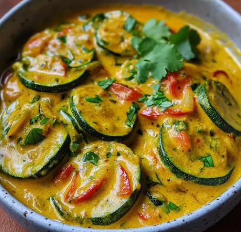 Courgettes au lait de coco