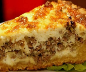 Quiche à la viande hachée