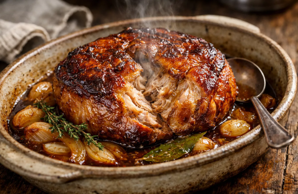 Rouelle de porc cuisson lente